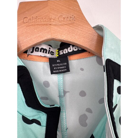 Jamie Sadock Sleeveless Panther Print Dress size XL pockets golf - Picture 3 of 9